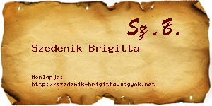Szedenik Brigitta névjegykártya